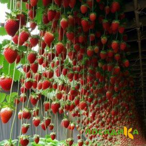 Клубника ампельная Анастасия купить по цене от 370р. в интернет-магазине «Посадика» с доставкой почтой в в Камешковое и по всей России – [изображение №1].